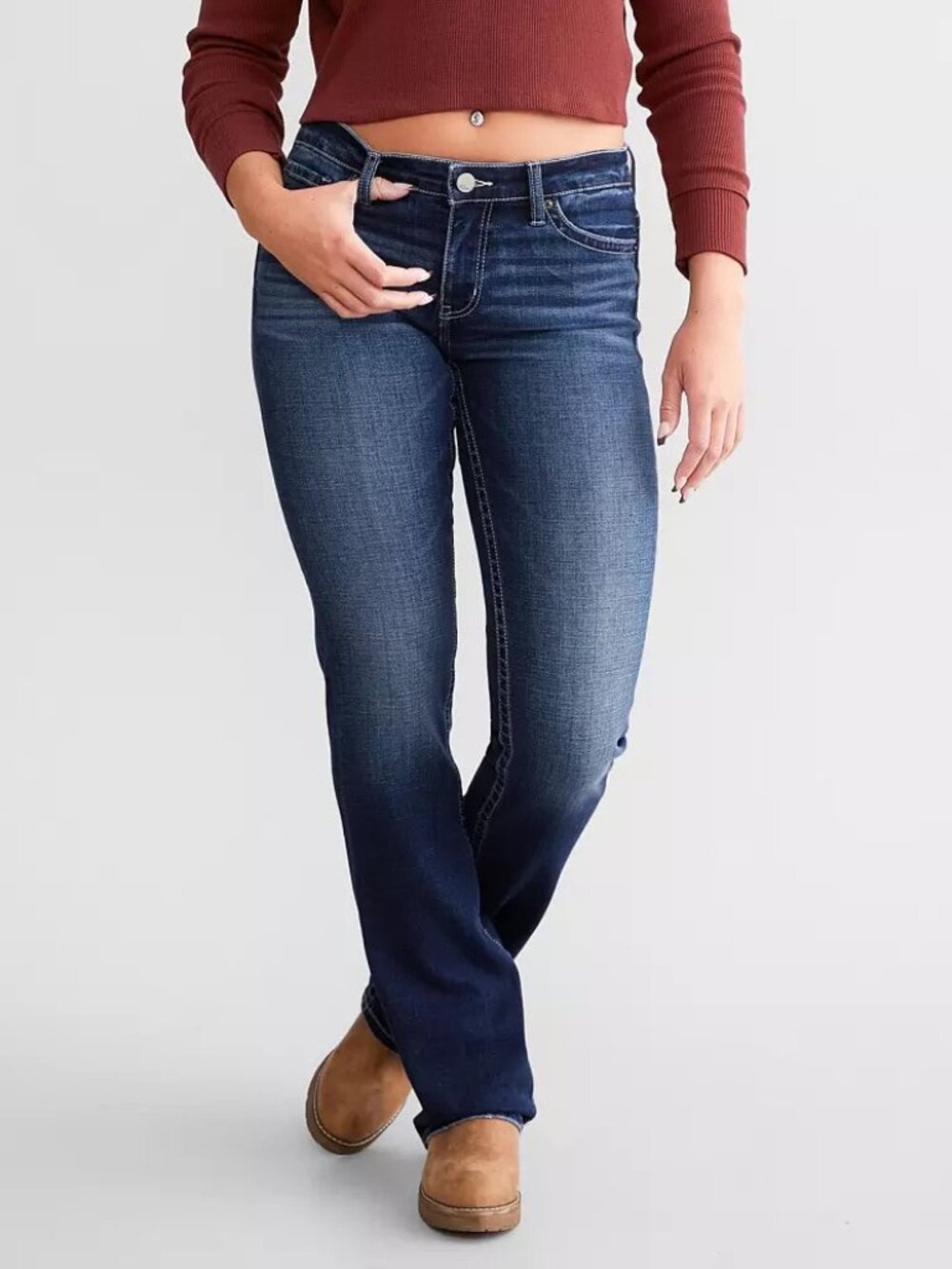 BKE Buckle Payton Tailored Boot Stretch Jean 34x31.5 (actual 31)